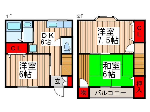 サンテラス小林の物件間取画像